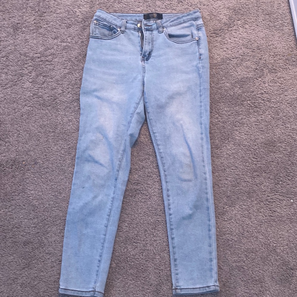 Light blue skinny jeans